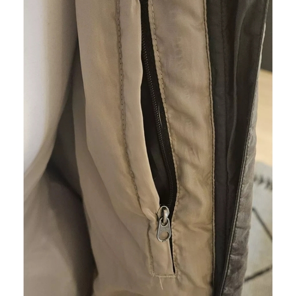 Eddie Bauer Goose Down Cinch Hooded Puffer Coat Parka Detachable Fur Trim Wmns M - Picture 8 of 11